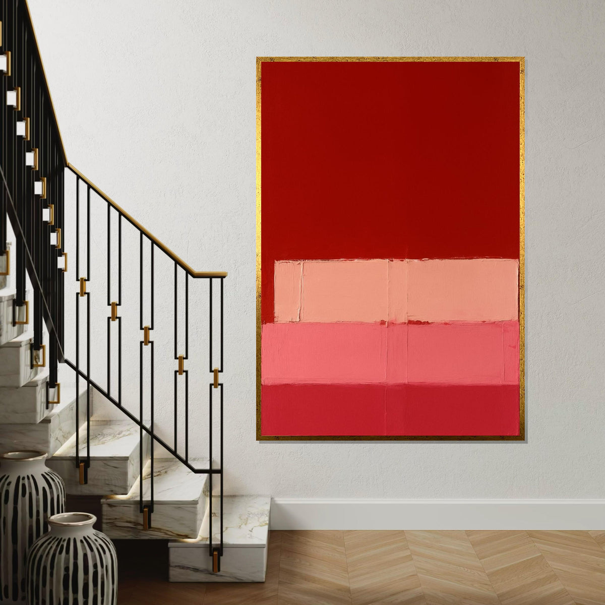 Mark Rothko Canvas, Abstract Wall Art, Mark Rothko Style Print,Affiche Art,Expressionist Canvas Painting,Ready To Hang Decor,Print Art