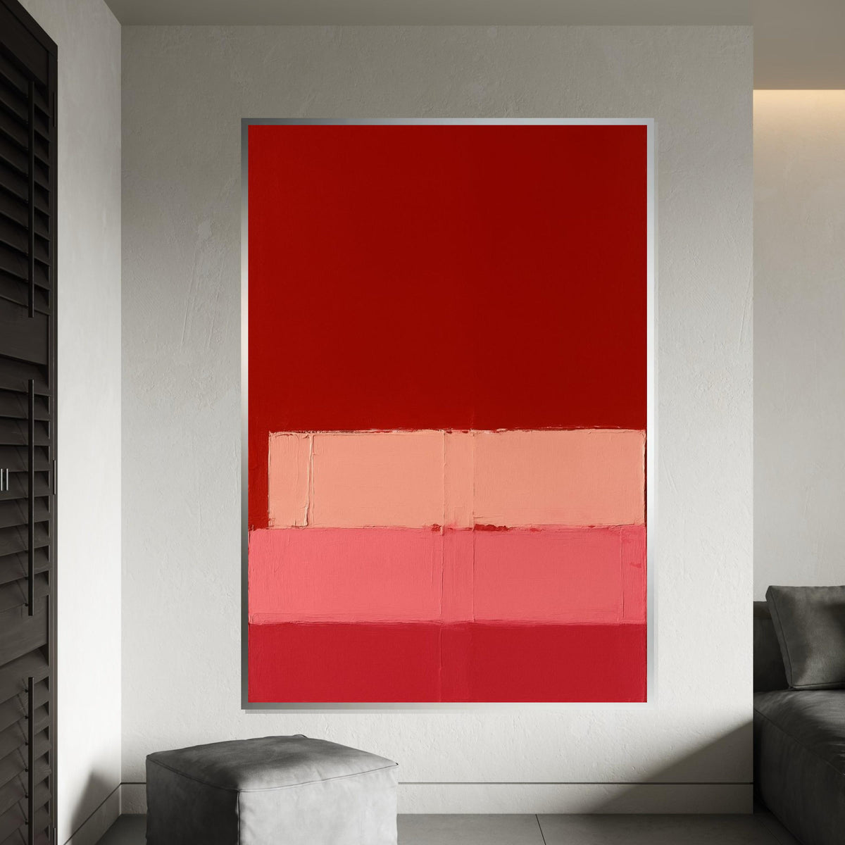 Mark Rothko Canvas, Abstract Wall Art, Mark Rothko Style Print,Affiche Art,Expressionist Canvas Painting,Ready To Hang Decor,Print Art