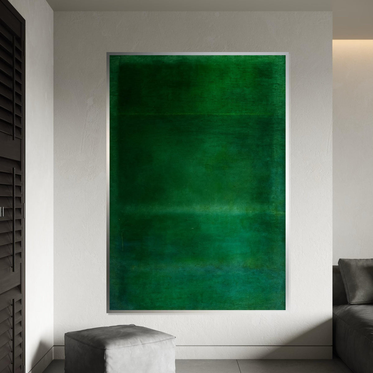 Mark Rothko Canvas, Green Wall Art, Mark Rothko Style Print,Affiche Art,Expressionist Canvas Painting,Ready To Hang Decor,Print Art