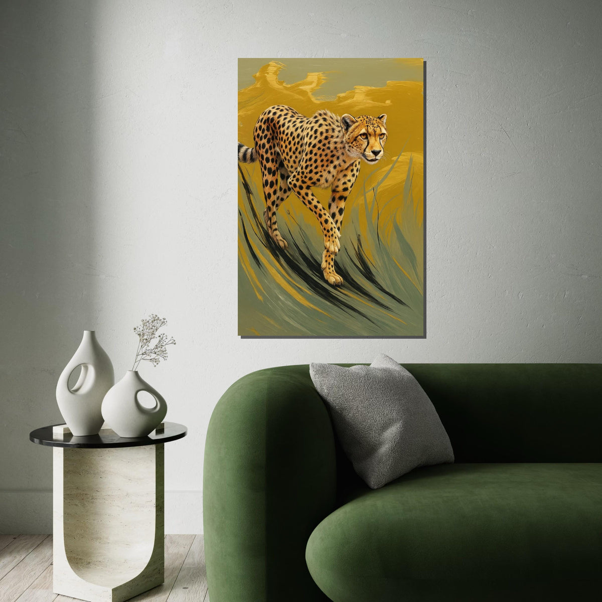 Majestic Cheetah Canvas, Wild Animal Art, Cheetah Wall Print, Nature Decor, Wall Art Canvas Design, Ready To Hang Decoration