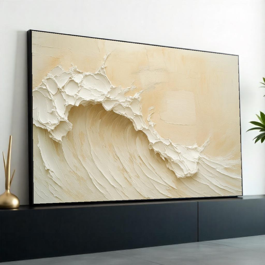 Print ART, Wave Canvas, Abstract Wave Wall Art, Ocean Art, Wall Art Canvas Design, Ready to Hang Decoration