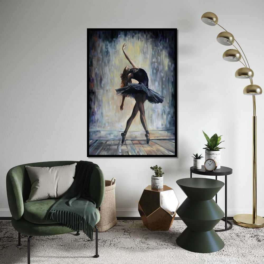 Ballet Dancer Art, Elegant Ballerina Canvas, Dance Wall Art, Ballerina Wall Print, Wall Art Canvas Design, Ready to Hang Decor