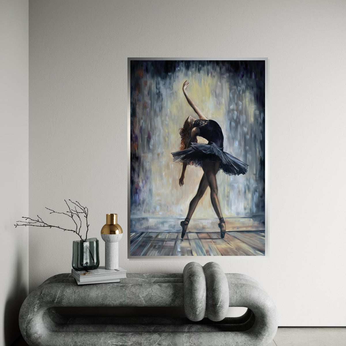 Ballet Dancer Art, Elegant Ballerina Canvas, Dance Wall Art, Ballerina Wall Print, Wall Art Canvas Design, Ready to Hang Decor