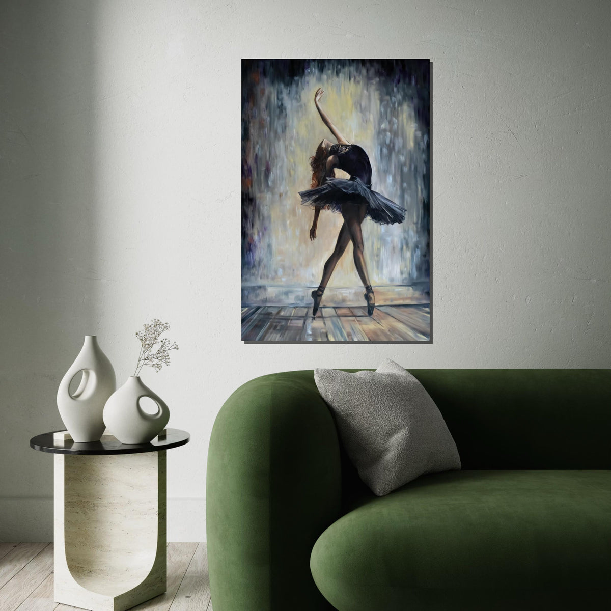 Ballet Dancer Art, Elegant Ballerina Canvas, Dance Wall Art, Ballerina Wall Print, Wall Art Canvas Design, Ready to Hang Decor