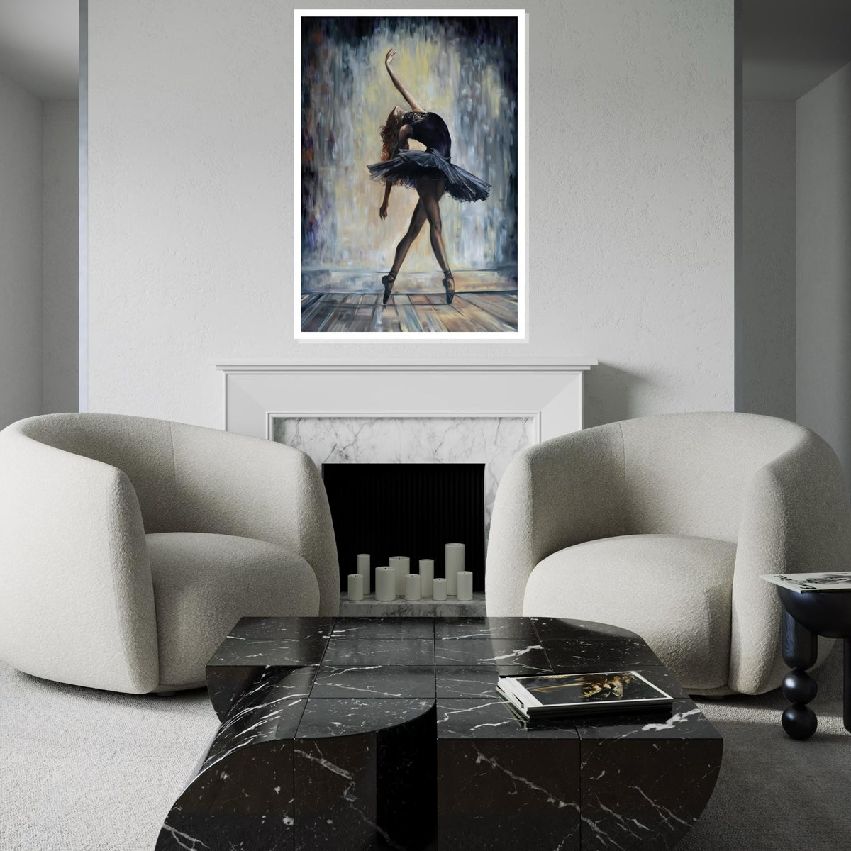 Ballet Dancer Art, Elegant Ballerina Canvas, Dance Wall Art, Ballerina Wall Print, Wall Art Canvas Design, Ready to Hang Decor