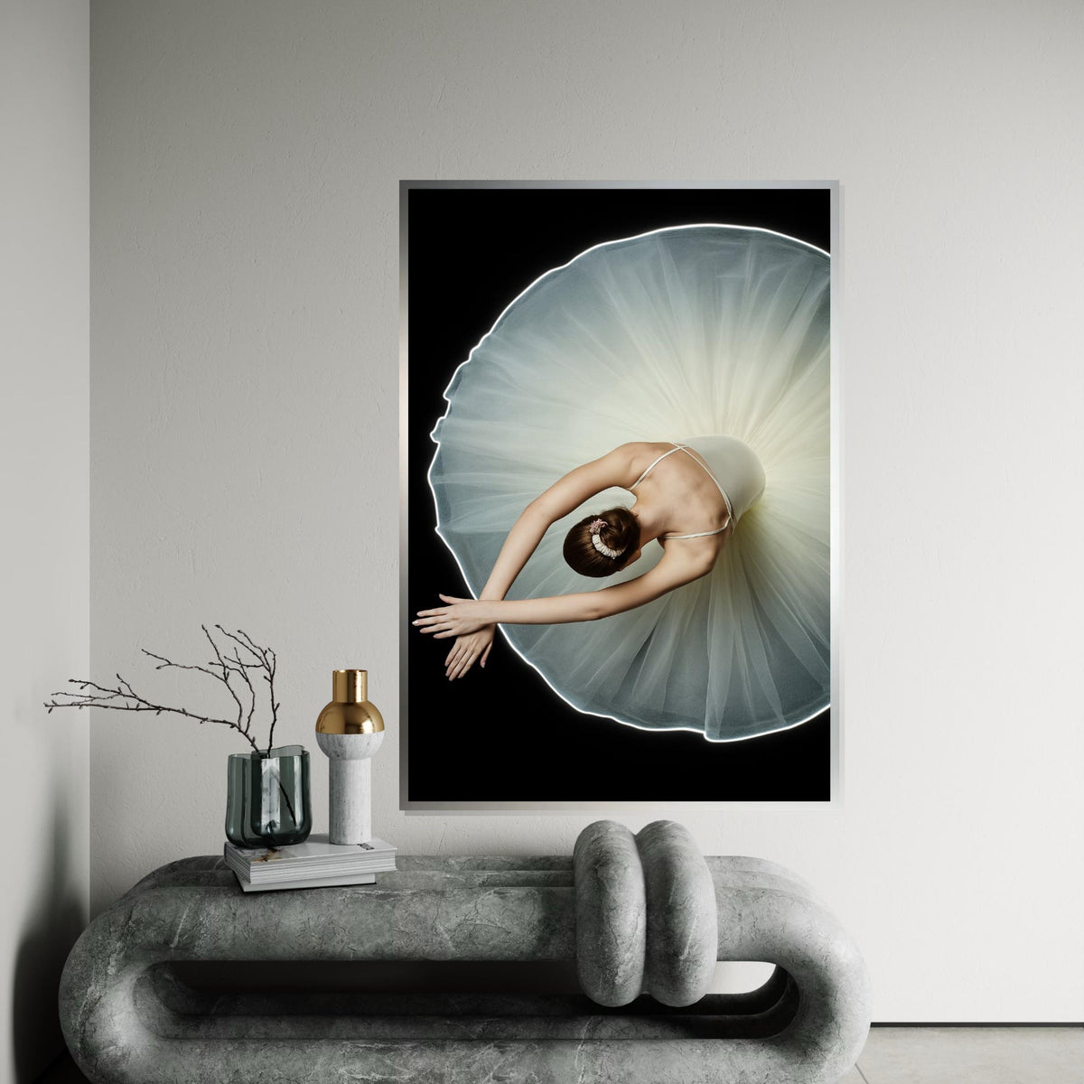 Ballerina Canvas, Elegant Dance Art, Ballet Wall Print, Graceful Dancer Art, Wall Art Canvas Design, Ready To Hang Decoration, Print Canvas