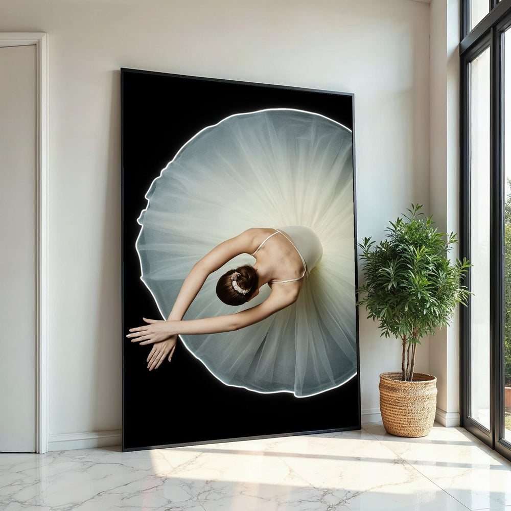 Ballerina Canvas, Elegant Dance Art, Ballet Wall Print, Graceful Dancer Art, Wall Art Canvas Design, Ready To Hang Decoration, Print Canvas
