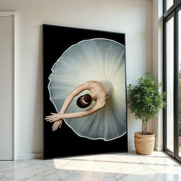 Ballerina Canvas, Elegant Dance Art, Ballet Wall Print, Graceful Dancer Art, Wall Art Canvas Design, Ready To Hang Decoration, Print Canvas