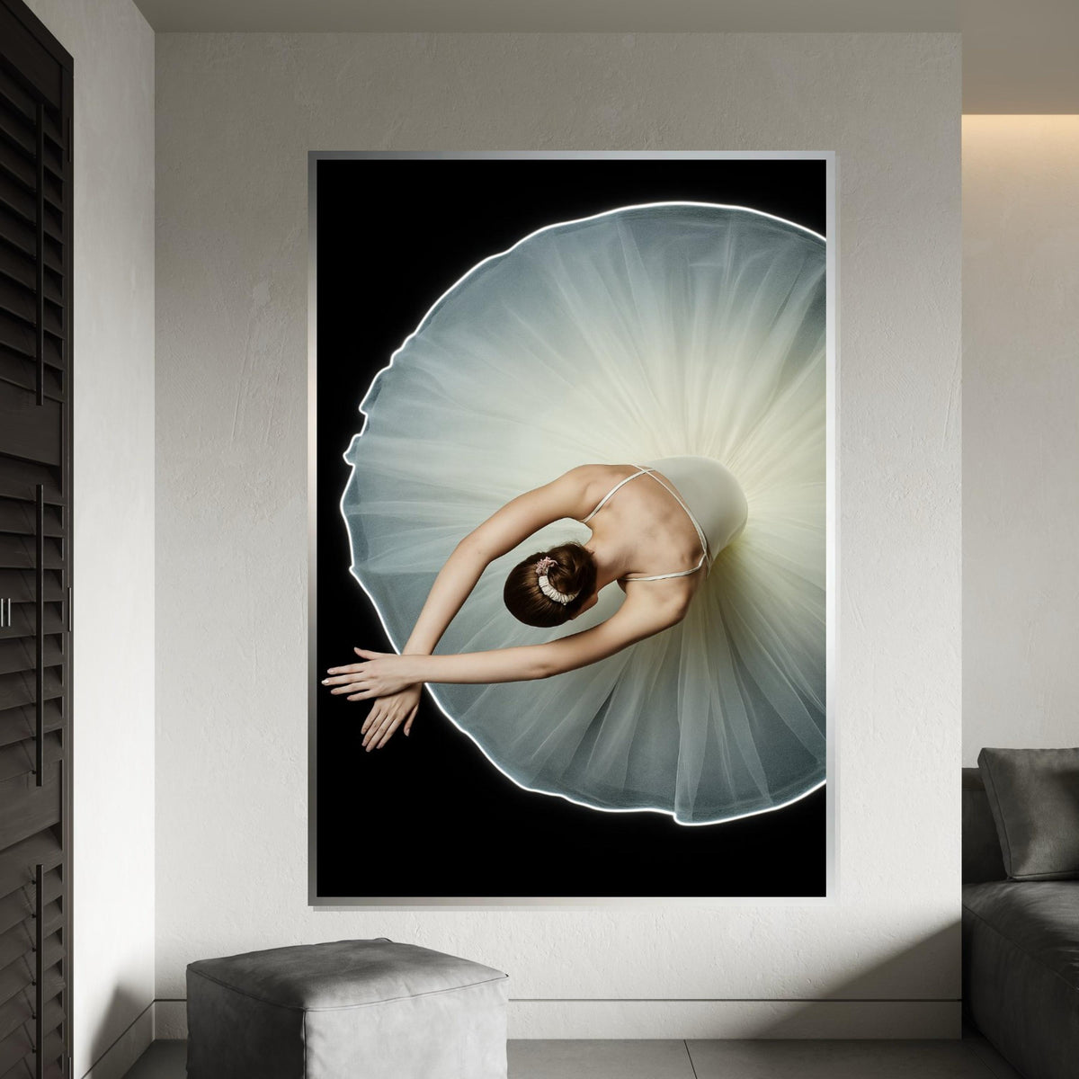 Ballerina Canvas, Elegant Dance Art, Ballet Wall Print, Graceful Dancer Art, Wall Art Canvas Design, Ready To Hang Decoration, Print Canvas