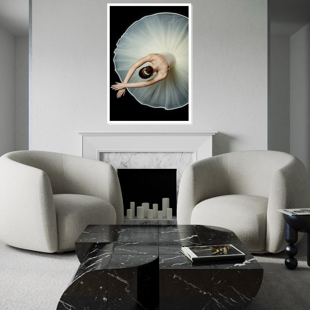 Ballerina Canvas, Elegant Dance Art, Ballet Wall Print, Graceful Dancer Art, Wall Art Canvas Design, Ready To Hang Decoration, Print Canvas