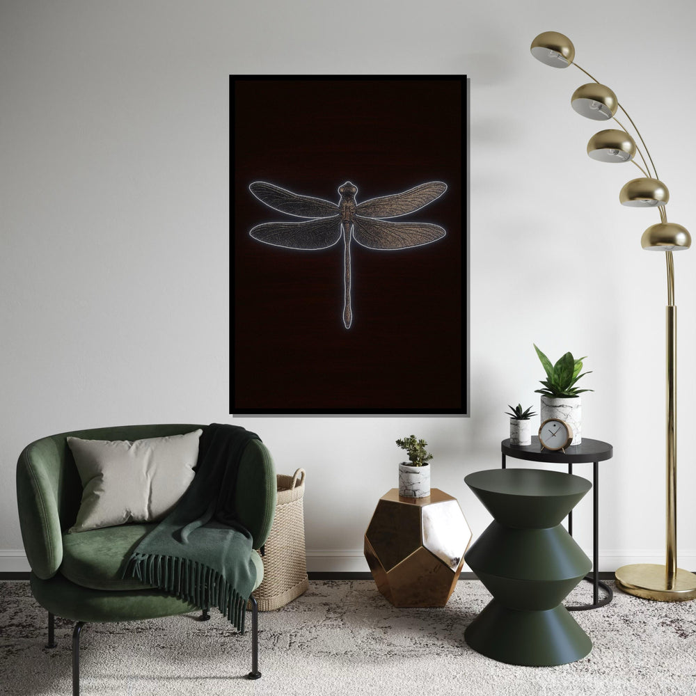 Dragonfly Canvas Wall Art, Insect Wall Art, Dragonfly Print, Modern Canvas Decor, Wall Art Canvas Design, Ready to Hang Decoration, Gift Art