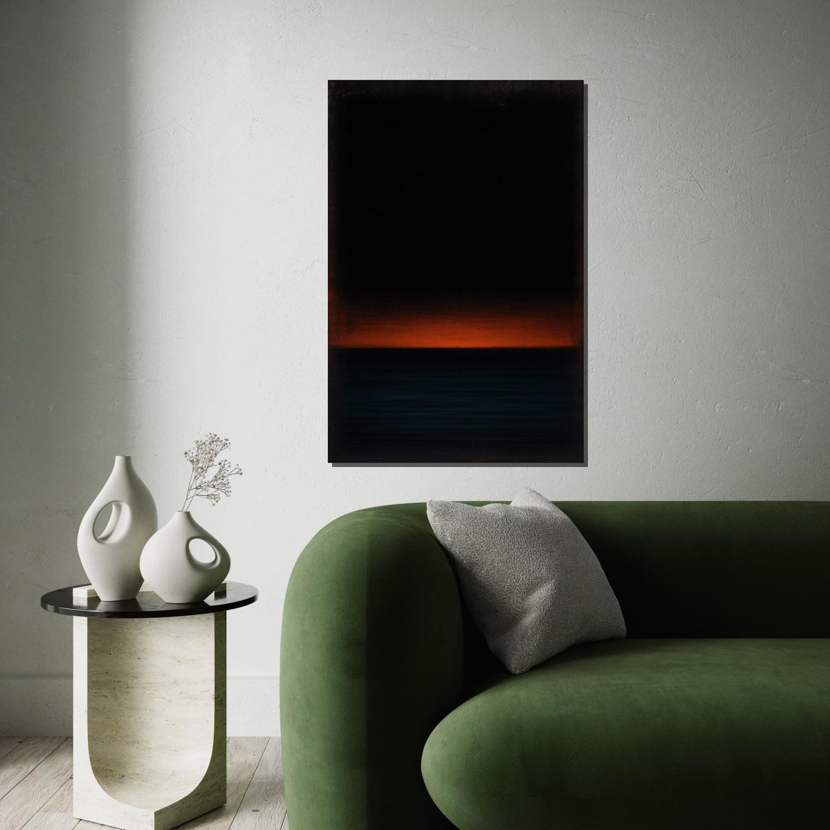 Mark Rothko Canvas, Black Abstract Wall Art, Mark Rothko Style Print,Affiche Art,Expressionist Canvas Painting,Ready To Hang Decor,Print Art