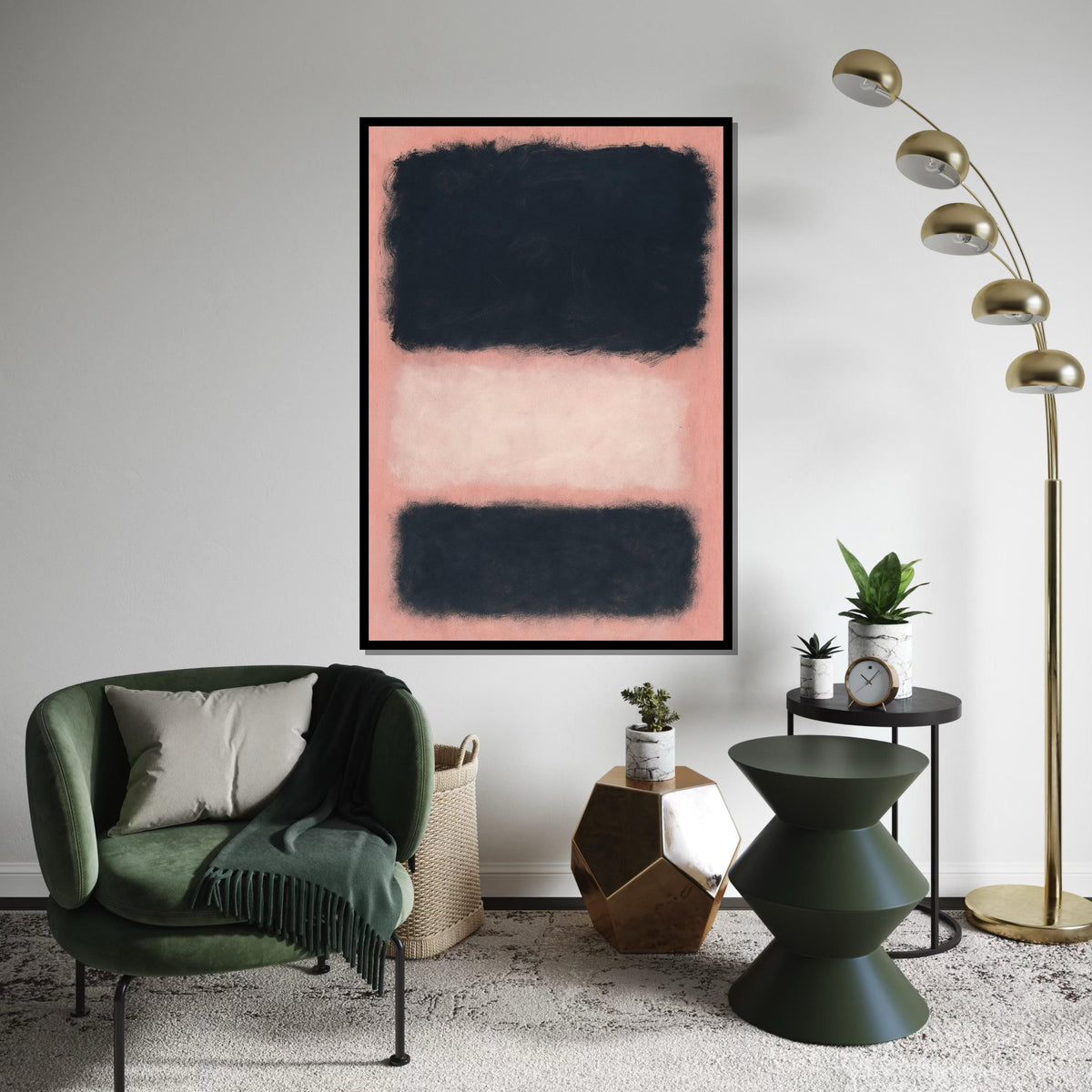 Mark Rothko Canvas, Mix Abstract Wall Art, Mark Rothko Style Print,Affiche Art,Expressionist Canvas Painting,Ready To Hang Decor,Print Art