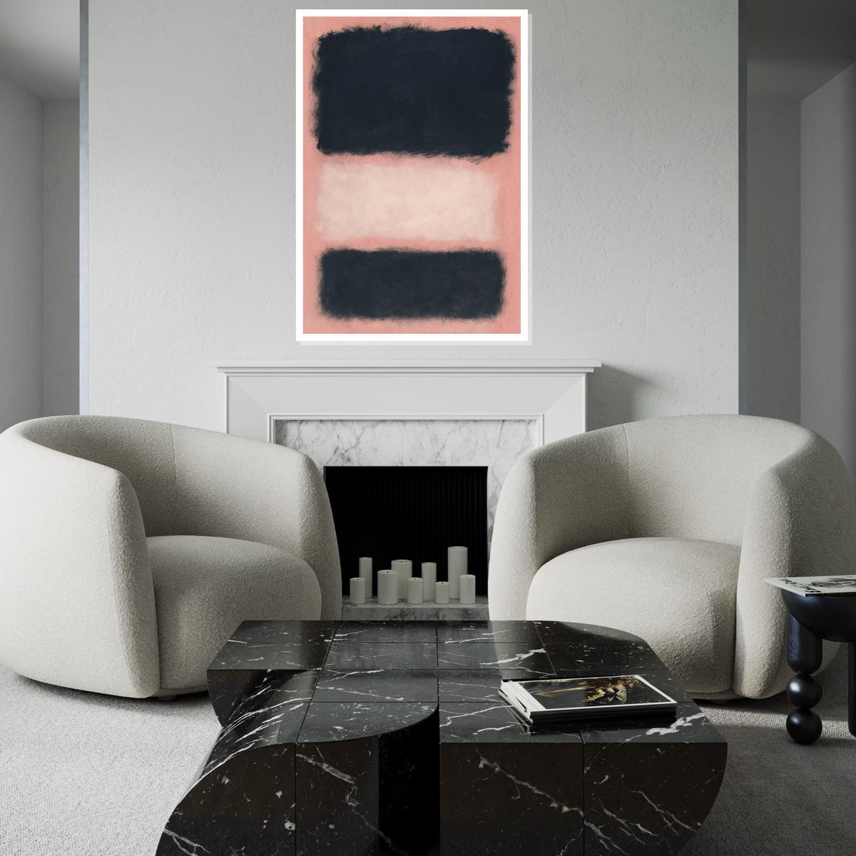 Mark Rothko Canvas, Mix Abstract Wall Art, Mark Rothko Style Print,Affiche Art,Expressionist Canvas Painting,Ready To Hang Decor,Print Art