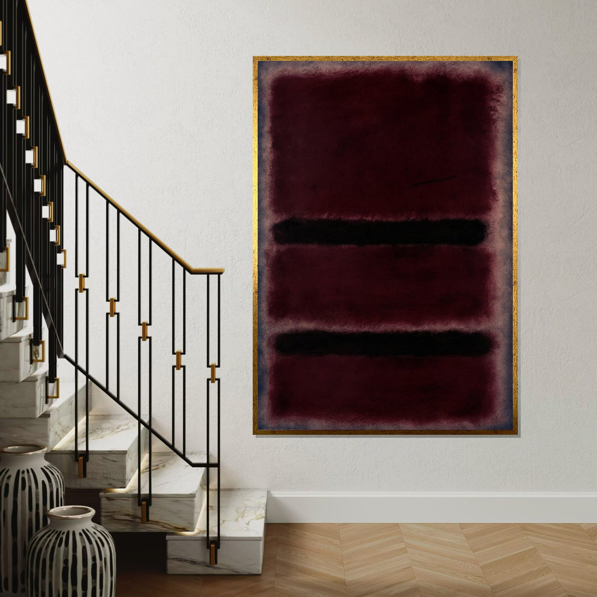 Mark Rothko Canvas, Mix Abstract Wall Art, Mark Rothko Style Print,Affiche Art,Expressionist Canvas Painting,Ready To Hang Decor,Print Art