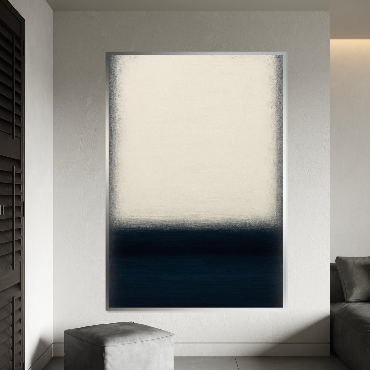 Mark Rothko Canvas, Black Abstract Wall Art, Mark Rothko Style Print,Affiche Art,Expressionist Canvas Painting,Ready To Hang Decor,Print Art