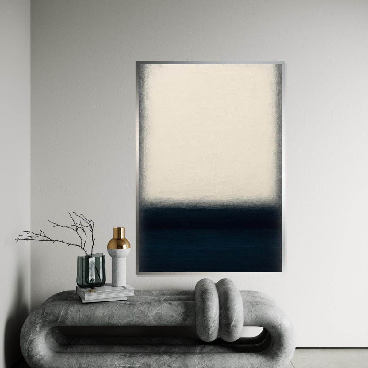 Mark Rothko Canvas, Black Abstract Wall Art, Mark Rothko Style Print,Affiche Art,Expressionist Canvas Painting,Ready To Hang Decor,Print Art