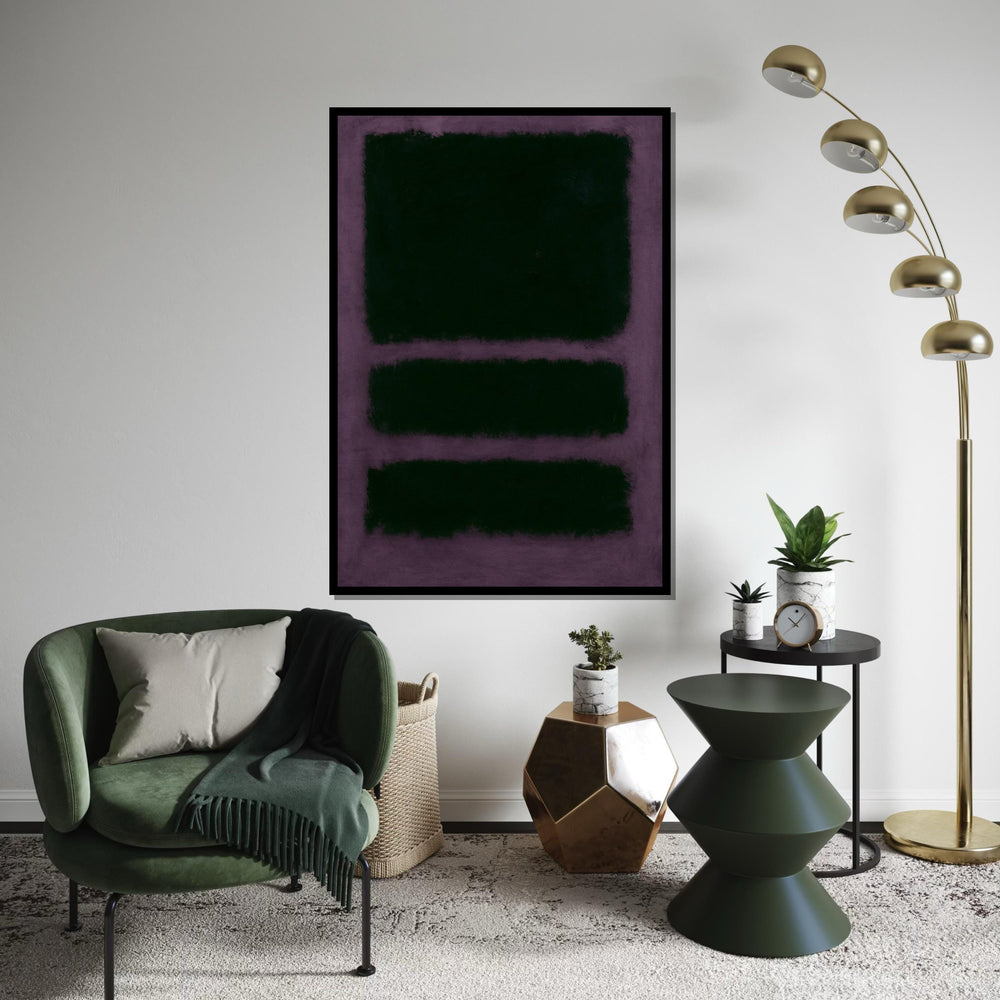 Mark Rothko Canvas,Purple Abstract Wall Art, Mark Rothko Style Print,Affiche Art,Expressionist Canvas Painting,Ready To Hang Decor,Print Art