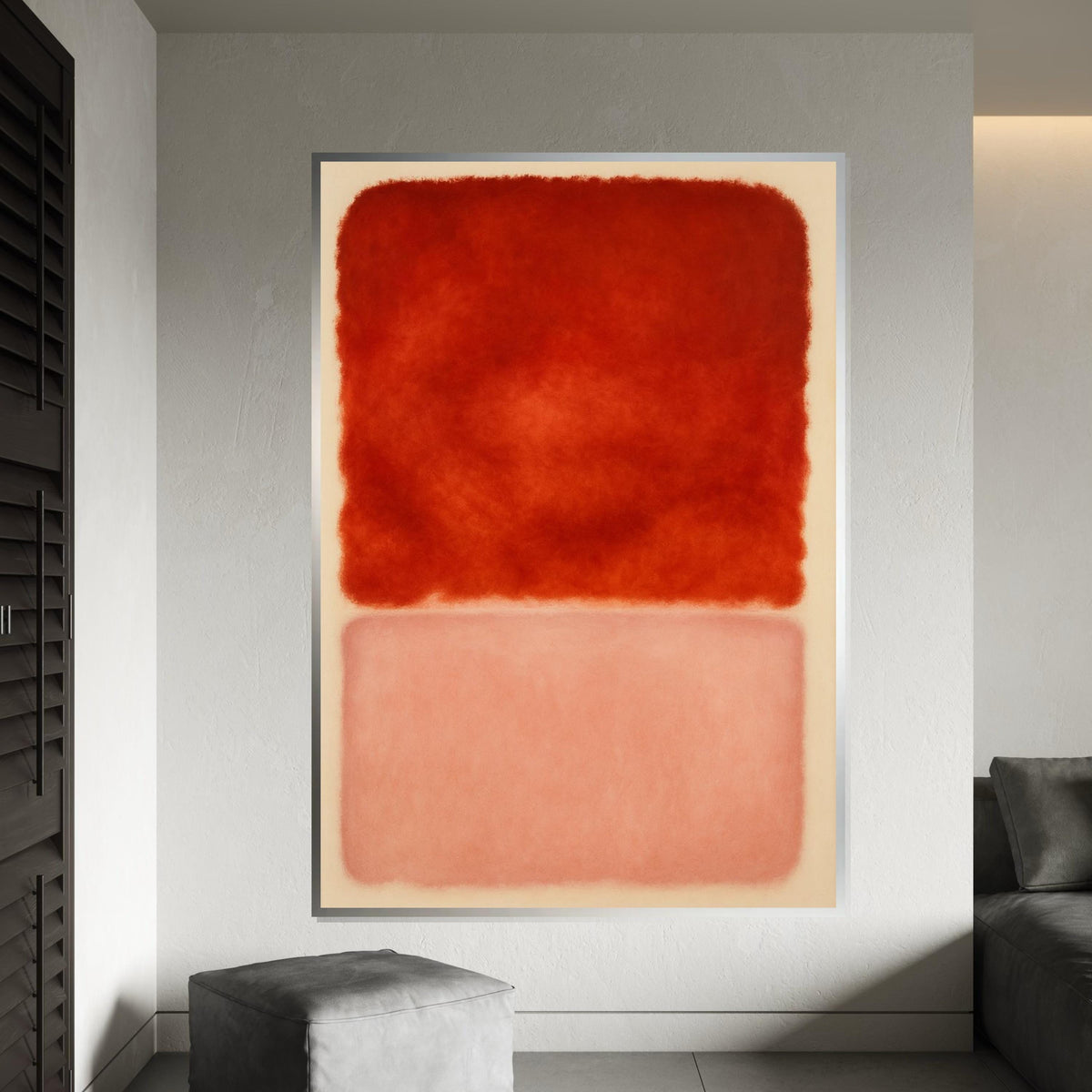 Mark Rothko Canvas, Mix Abstract Wall Art, Mark Rothko Style Print,Affiche Art,Expressionist Canvas Painting,Ready To Hang Decor,Print Art