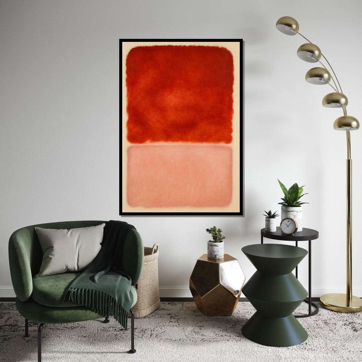 Mark Rothko Canvas, Mix Abstract Wall Art, Mark Rothko Style Print,Affiche Art,Expressionist Canvas Painting,Ready To Hang Decor,Print Art