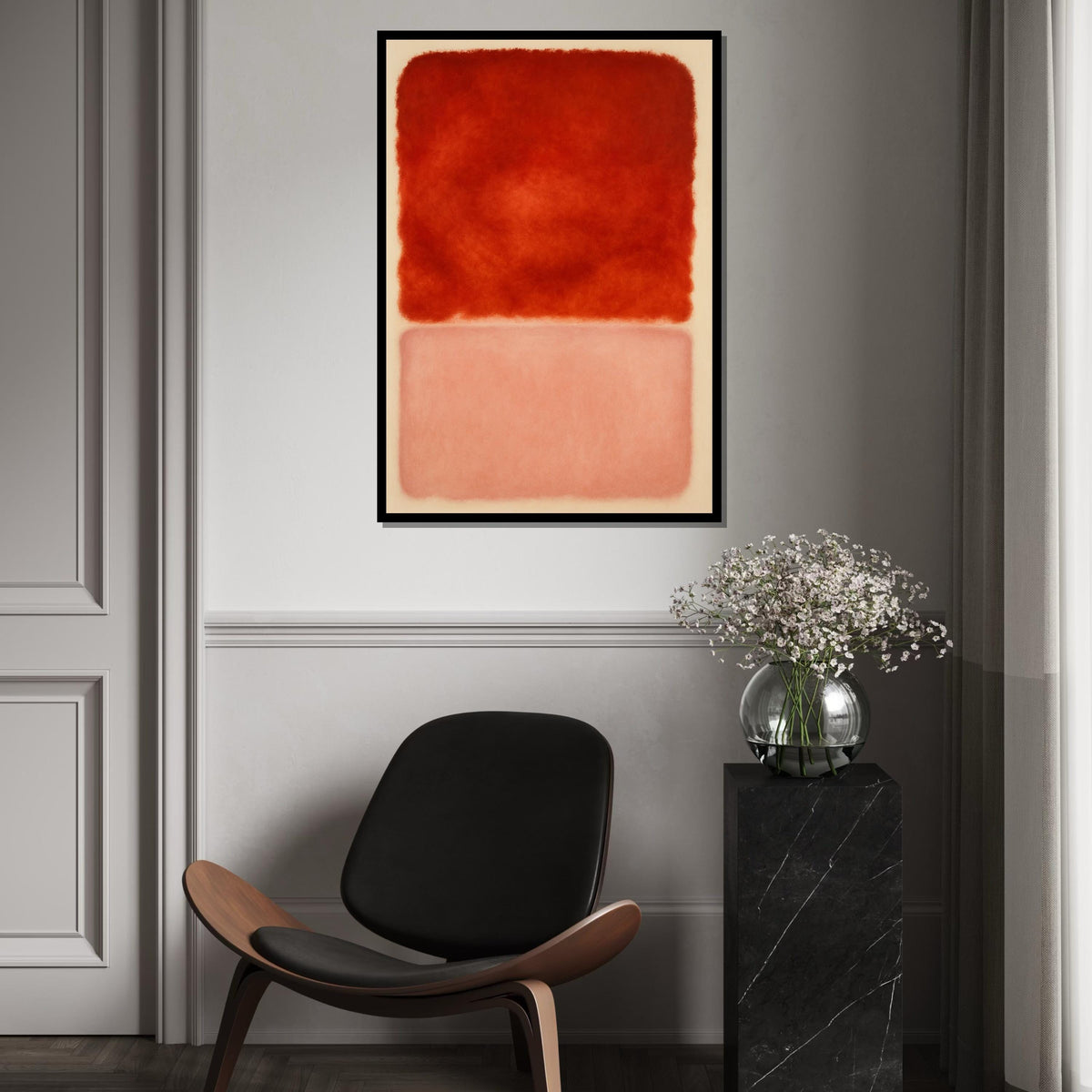 Mark Rothko Canvas, Mix Abstract Wall Art, Mark Rothko Style Print,Affiche Art,Expressionist Canvas Painting,Ready To Hang Decor,Print Art
