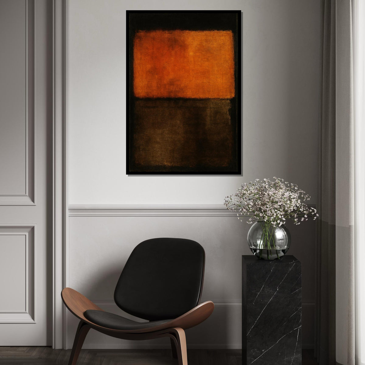 Mark Rothko Canvas, Mix Abstract Wall Art, Mark Rothko Style Print,Affiche Art,Expressionist Canvas Painting,Ready To Hang Decor,Print Art