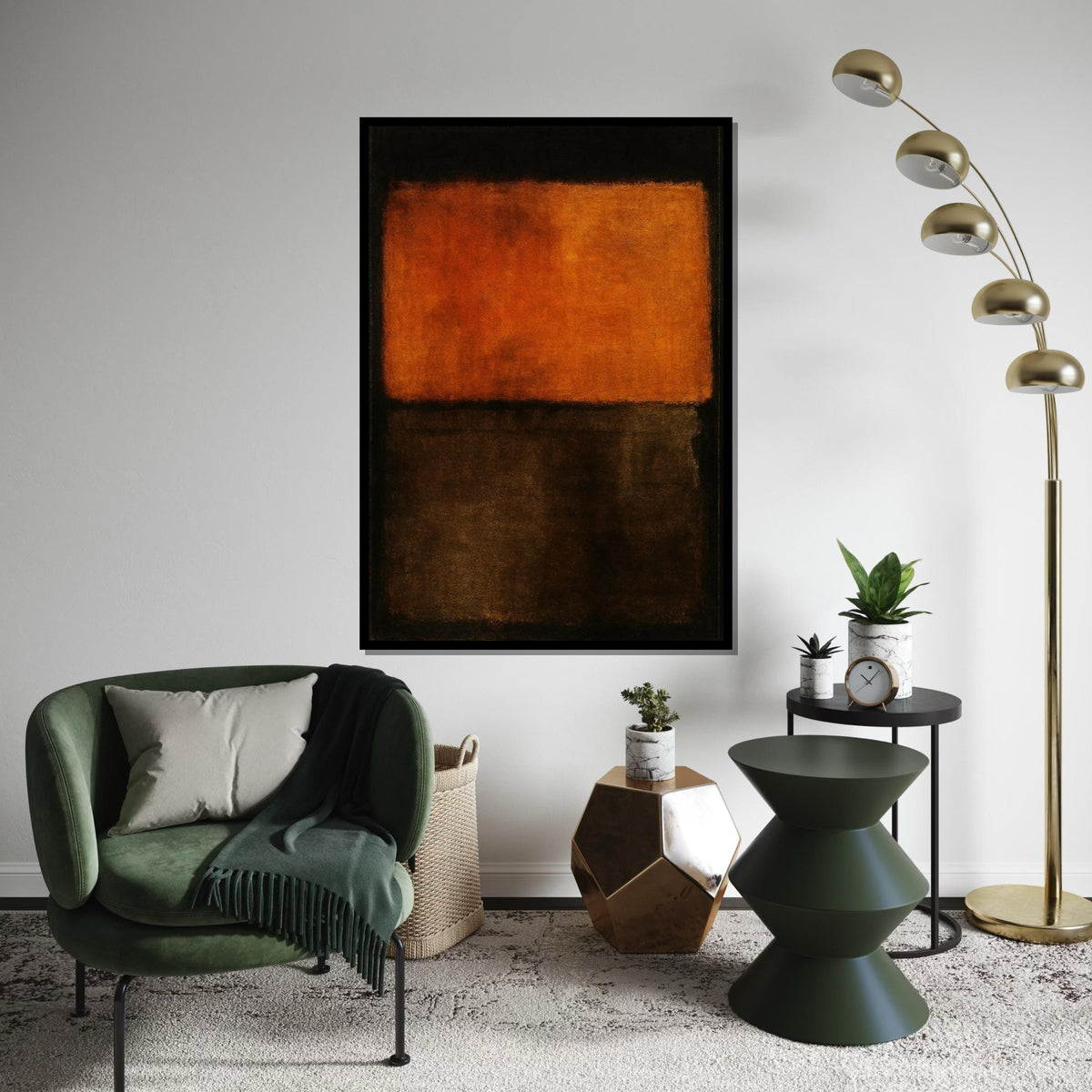Mark Rothko Canvas, Mix Abstract Wall Art, Mark Rothko Style Print,Affiche Art,Expressionist Canvas Painting,Ready To Hang Decor,Print Art
