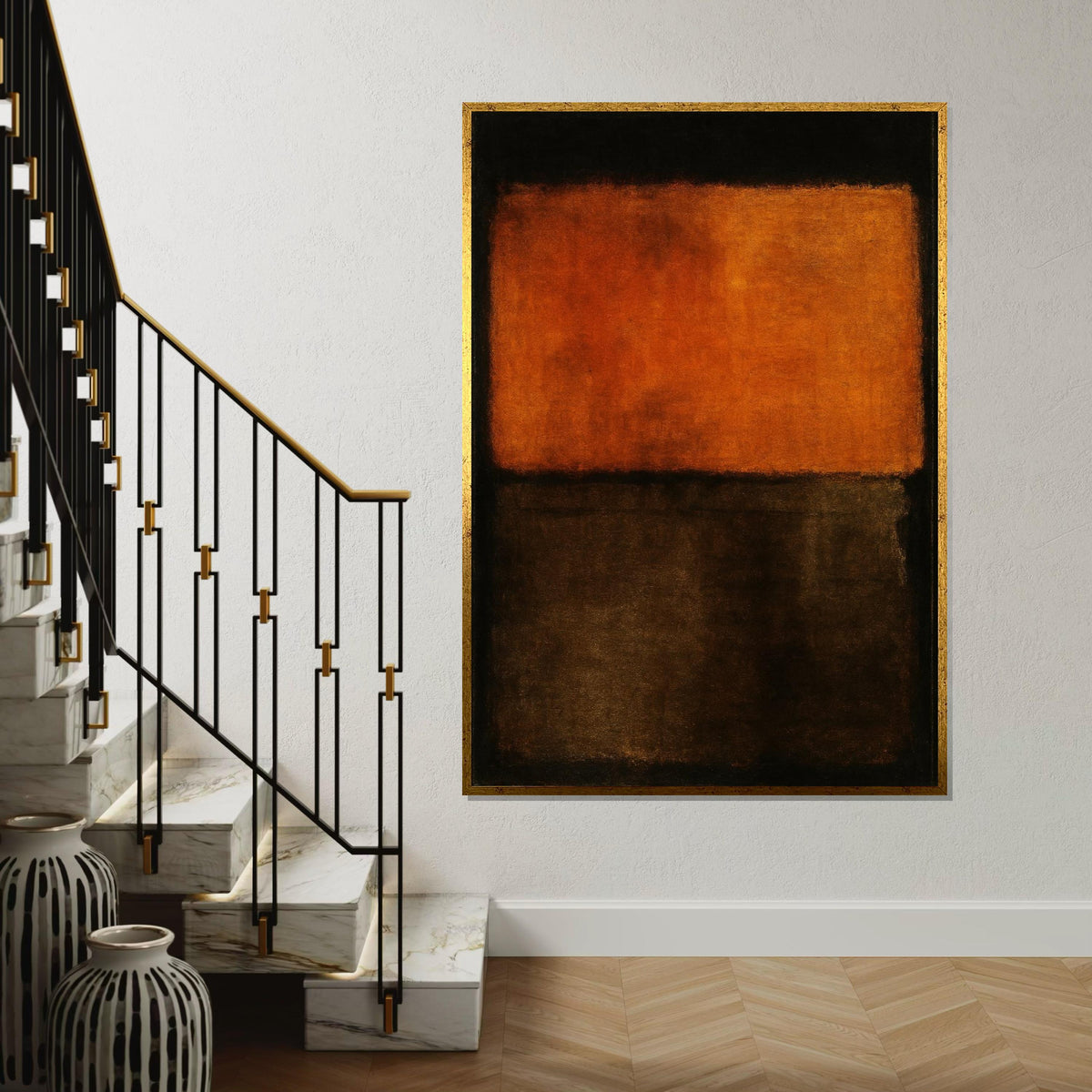 Mark Rothko Canvas, Mix Abstract Wall Art, Mark Rothko Style Print,Affiche Art,Expressionist Canvas Painting,Ready To Hang Decor,Print Art