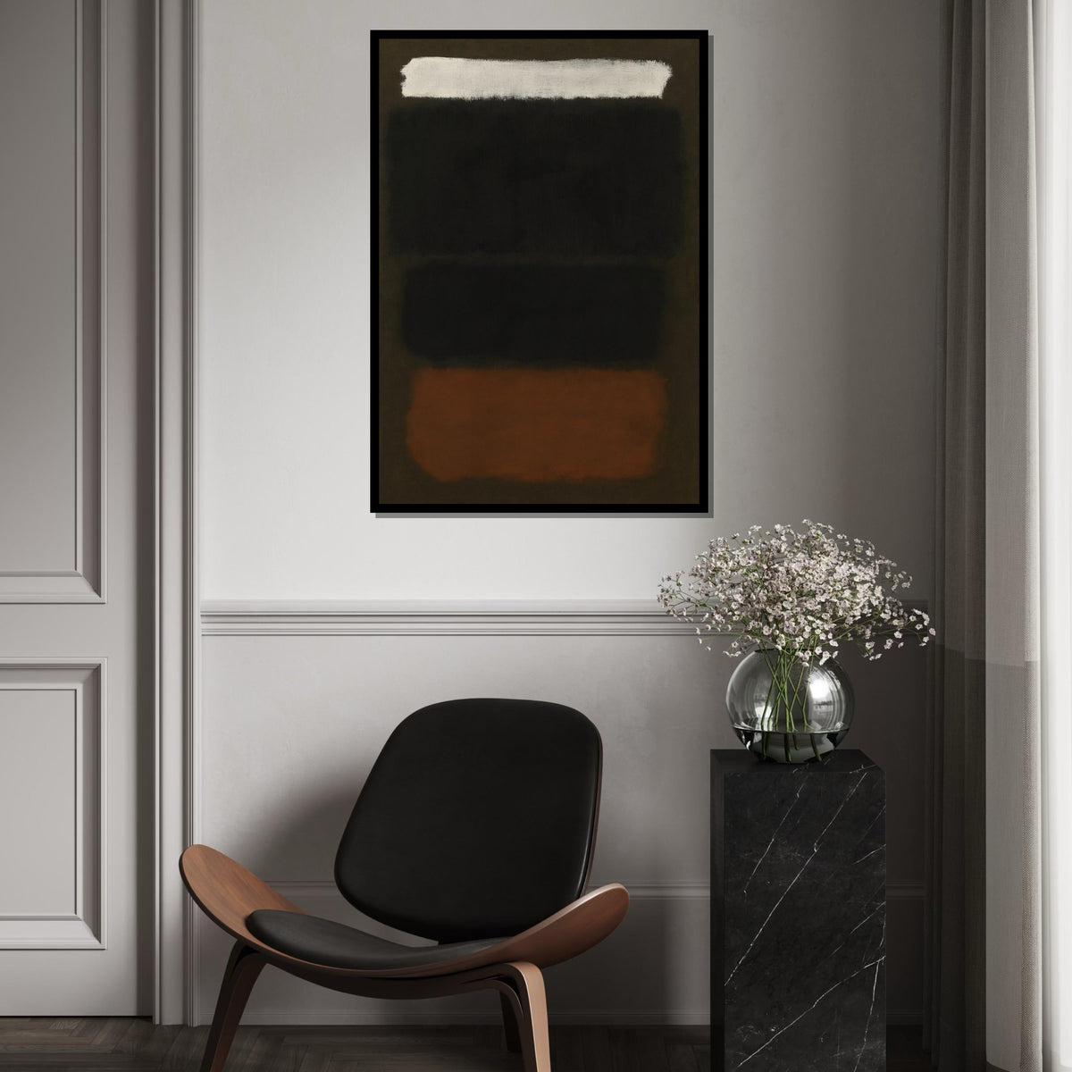 Mark Rothko Canvas, Mix Mark Art, Mark Rothko Style Print,Affiche Art,Expressionist Canvas Painting,Ready To Hang Decor,Print Art