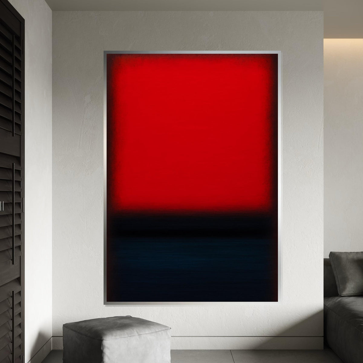 Mark Rothko Canvas,Red Mix Abstract Wall Art,Mark Rothko Style Print,Affiche Art,Expressionist Canvas Painting,Ready To Hang Decor,Print Art