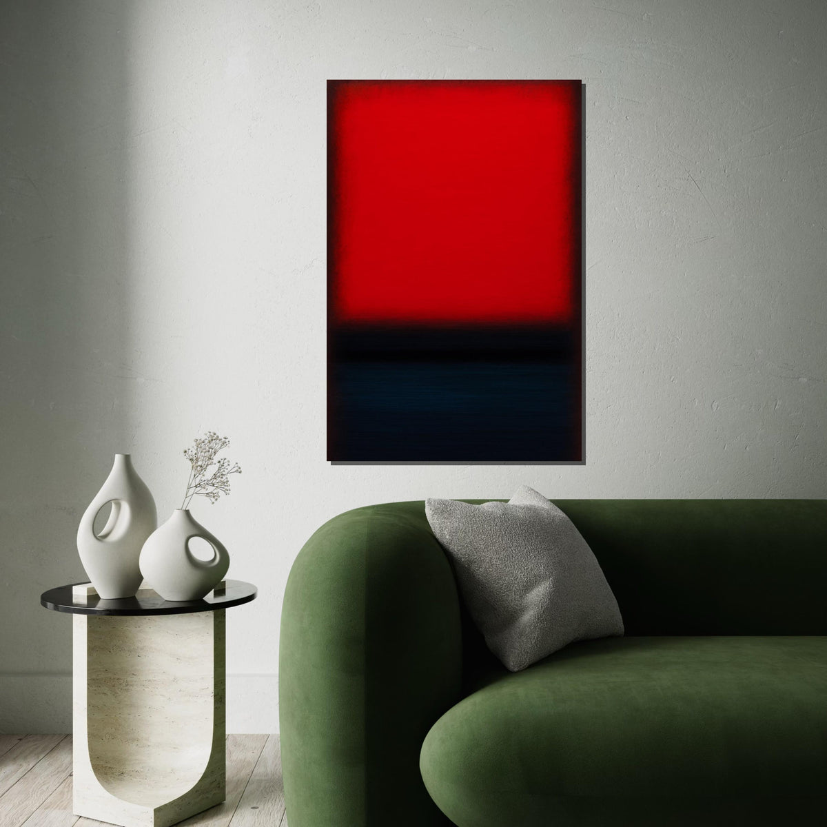 Mark Rothko Canvas,Red Mix Abstract Wall Art,Mark Rothko Style Print,Affiche Art,Expressionist Canvas Painting,Ready To Hang Decor,Print Art