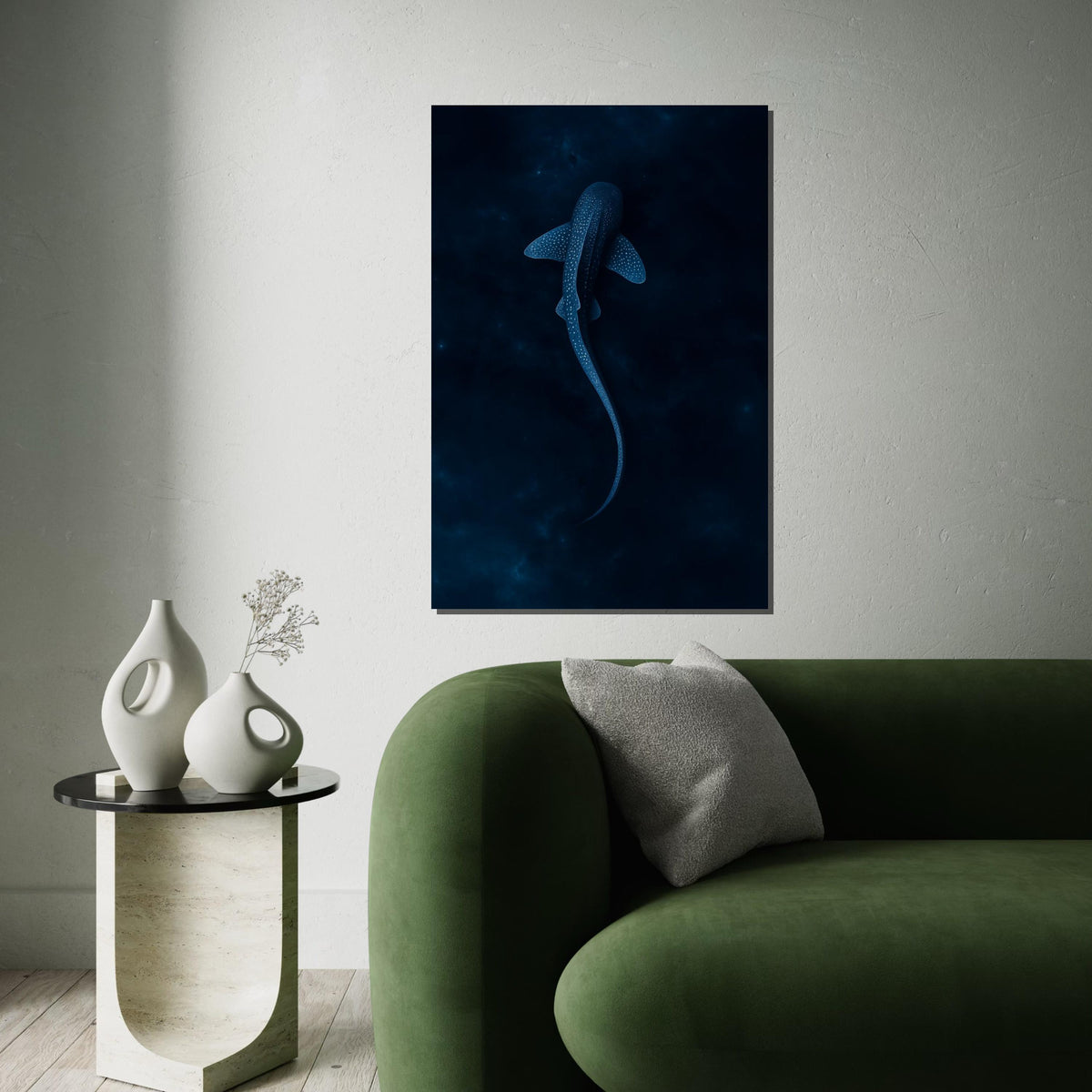 Whale Shark Canvas, Ocean Life Art, Marine Wall Art, Whale Shark Poster, Wall Art Canvas Design, Ready to Hang Decoration