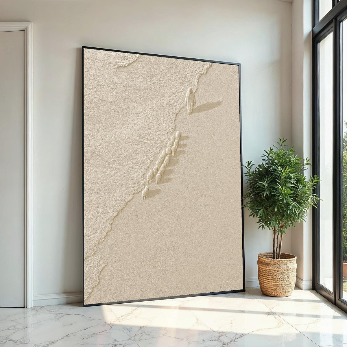 Shepherd  Flock Canvas, Jesus Art, Spiritual Wall Art, Faithful Journey Poster, Canvas Design, Ready to Hang Decoration