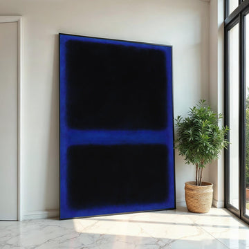 Mark Rothko Canvas, Black Abstract Wall Art, Mark Rothko Style Print,Affiche Art,Expressionist Canvas Painting,Ready To Hang Decor,Print Art