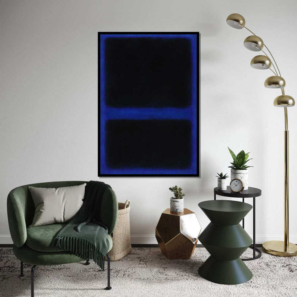 Mark Rothko Canvas, Black Abstract Wall Art, Mark Rothko Style Print,Affiche Art,Expressionist Canvas Painting,Ready To Hang Decor,Print Art