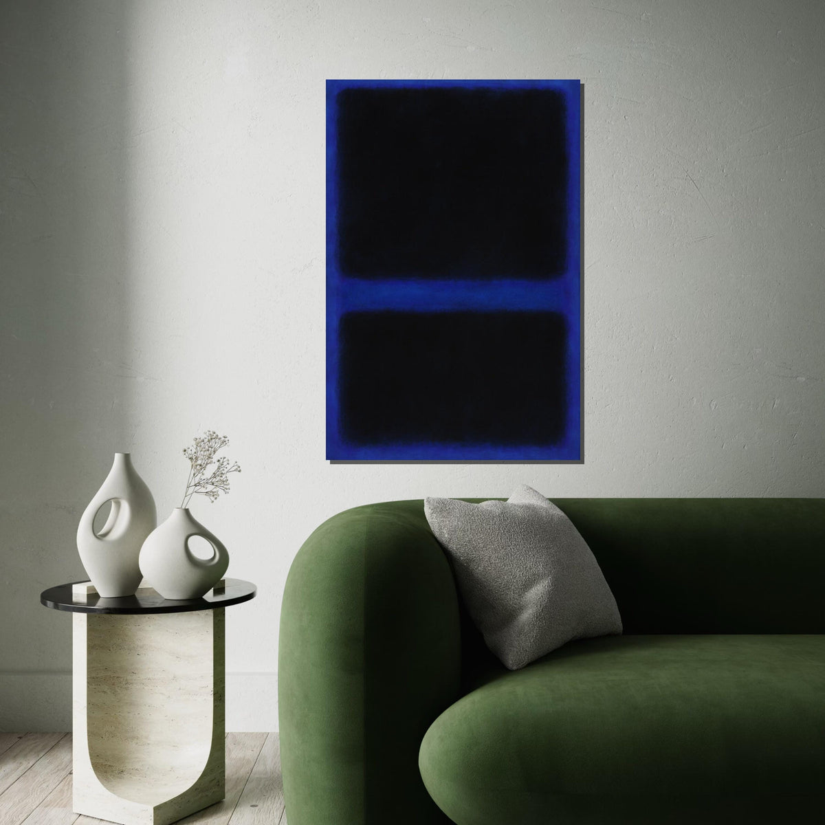 Mark Rothko Canvas, Black Abstract Wall Art, Mark Rothko Style Print,Affiche Art,Expressionist Canvas Painting,Ready To Hang Decor,Print Art