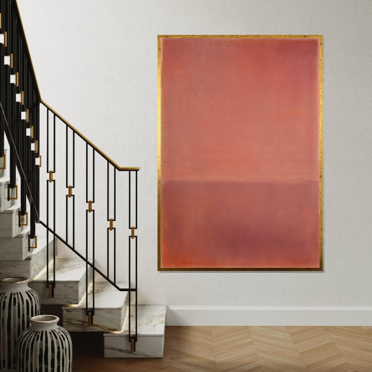Mark Rothko Canvas, Abstract Wall Art, Mark Rothko Style Print,Affiche Art,Expressionist Canvas Painting,Ready To Hang Decor,Print Art