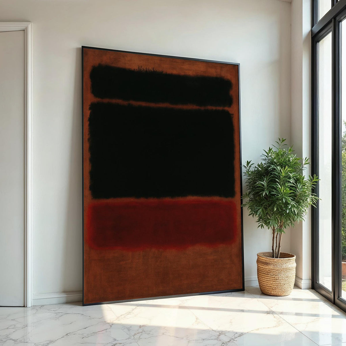 Mark Rothko Canvas, Abstract Wall Art, Mark Rothko Style Print,Affiche Art,Expressionist Canvas Painting,Ready To Hang Decor,Print Art