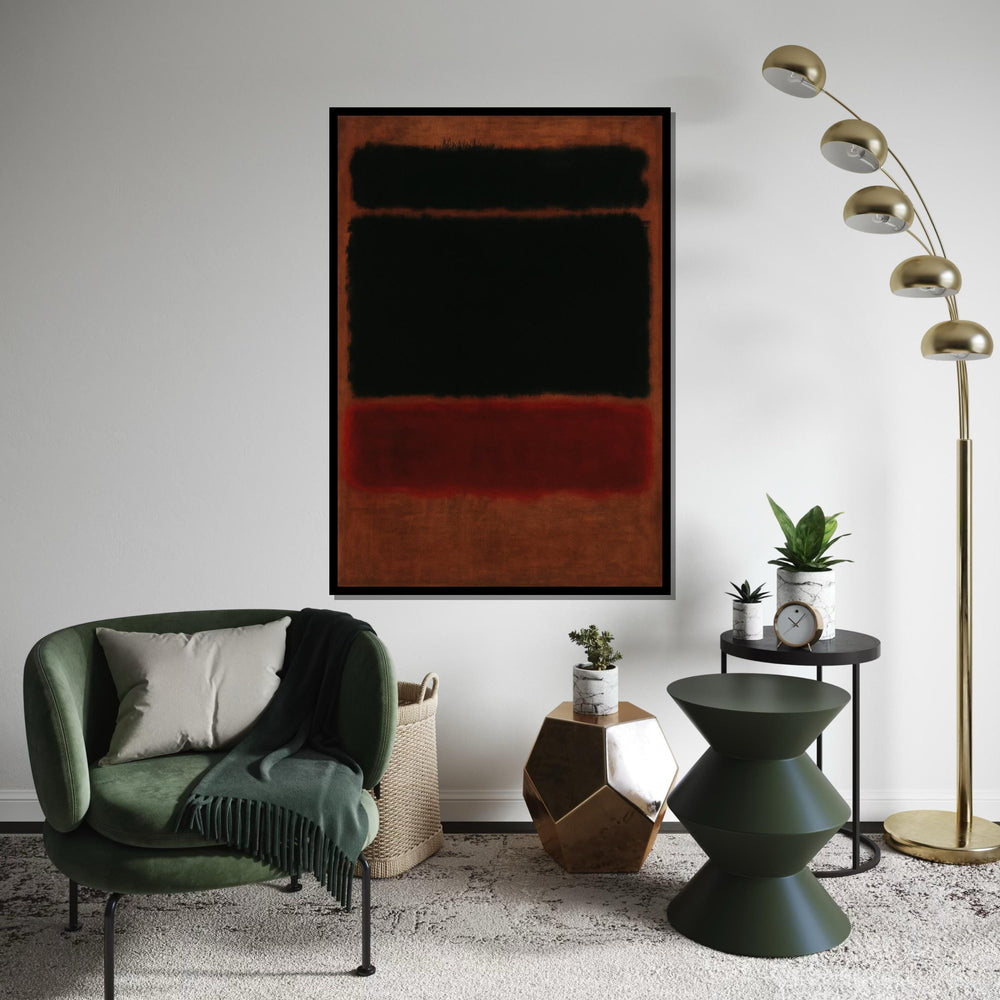 Mark Rothko Canvas, Abstract Wall Art, Mark Rothko Style Print,Affiche Art,Expressionist Canvas Painting,Ready To Hang Decor,Print Art