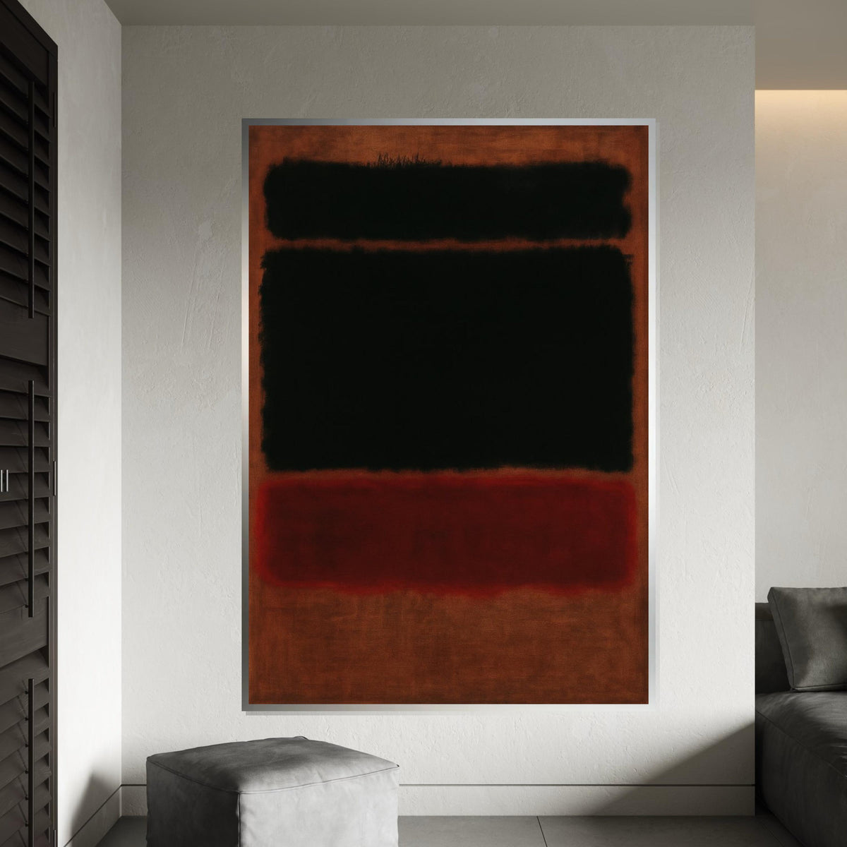 Mark Rothko Canvas, Abstract Wall Art, Mark Rothko Style Print,Affiche Art,Expressionist Canvas Painting,Ready To Hang Decor,Print Art