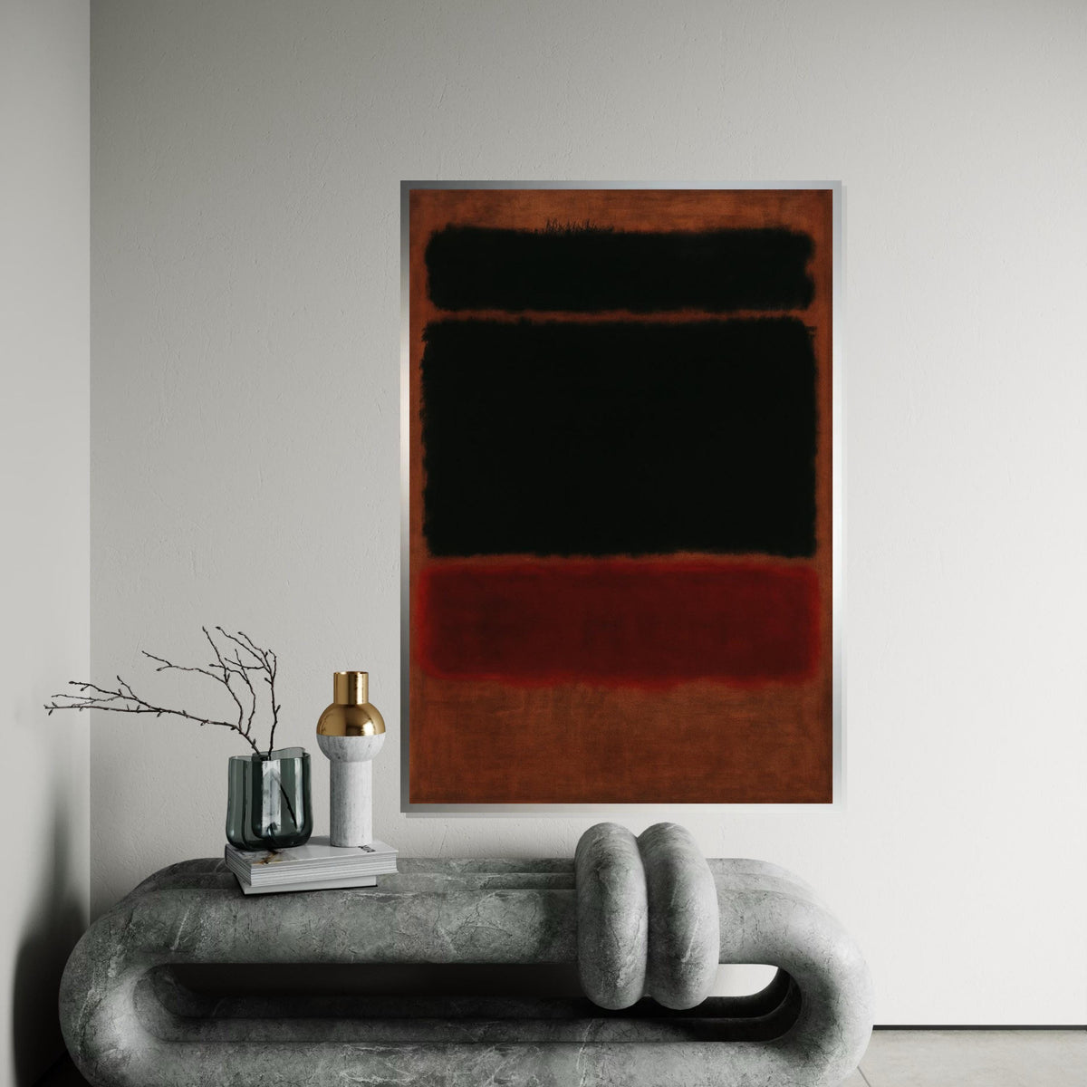 Mark Rothko Canvas, Abstract Wall Art, Mark Rothko Style Print,Affiche Art,Expressionist Canvas Painting,Ready To Hang Decor,Print Art