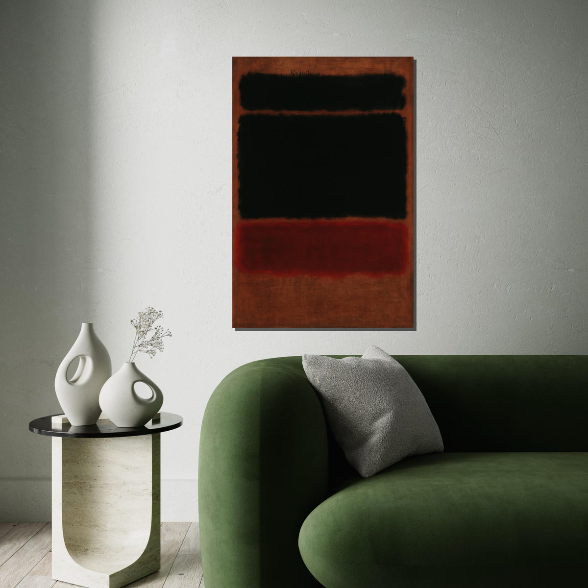 Mark Rothko Canvas, Abstract Wall Art, Mark Rothko Style Print,Affiche Art,Expressionist Canvas Painting,Ready To Hang Decor,Print Art