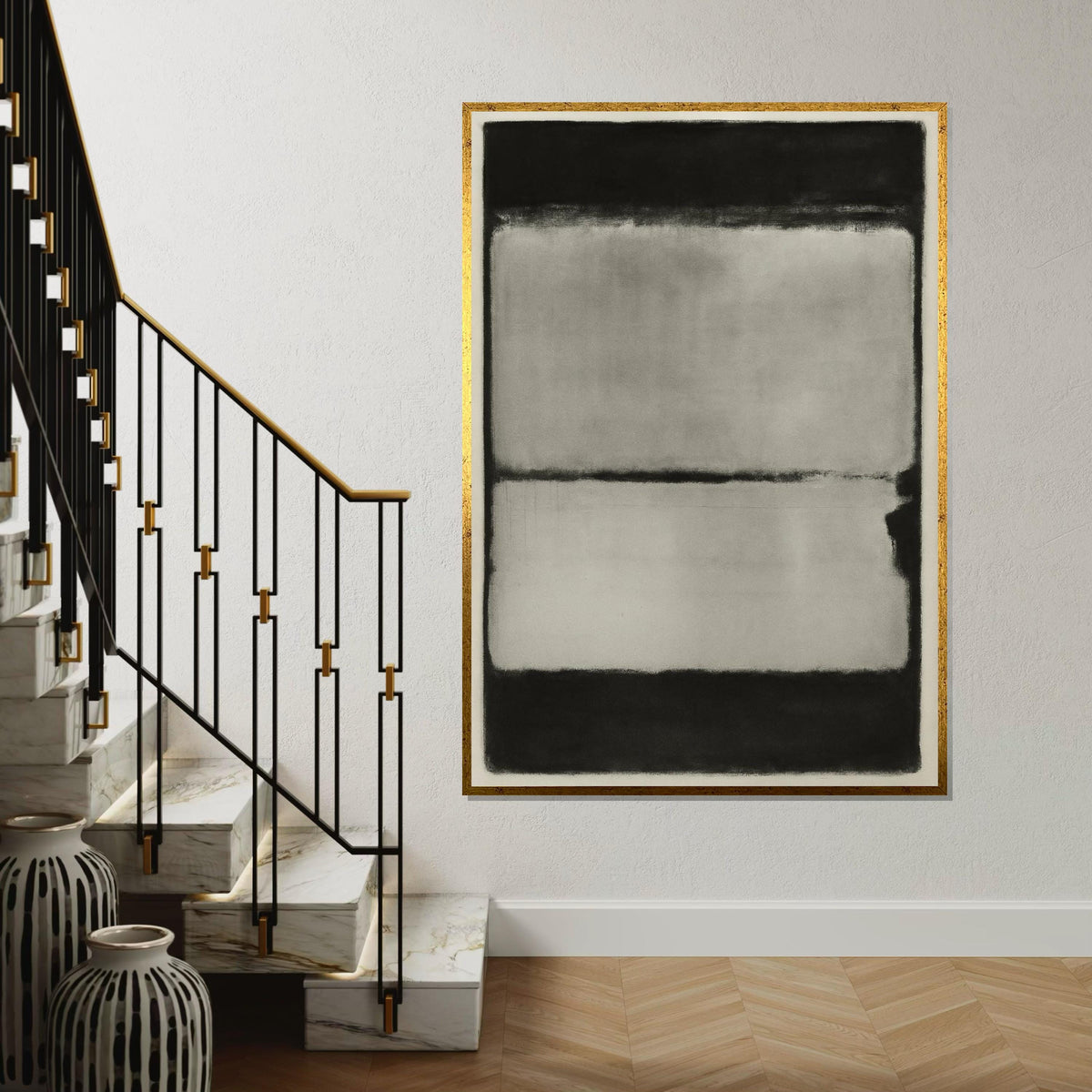 Mark Rothko Canvas, Abstract Wall Art, Mark Rothko Style Print,Affiche Art,Expressionist Canvas Painting,Ready To Hang Decor,Print Art