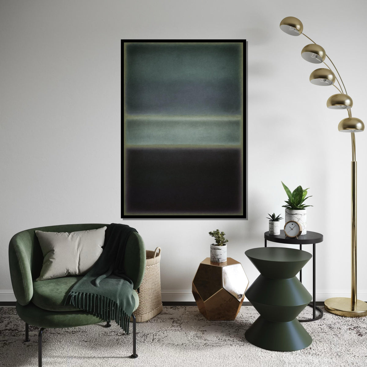 Mark Rothko Canvas, Mix Abstract Wall Art, Mark Rothko Style Print,Affiche Art,Expressionist Canvas Painting,Ready To Hang Decor,Print Art