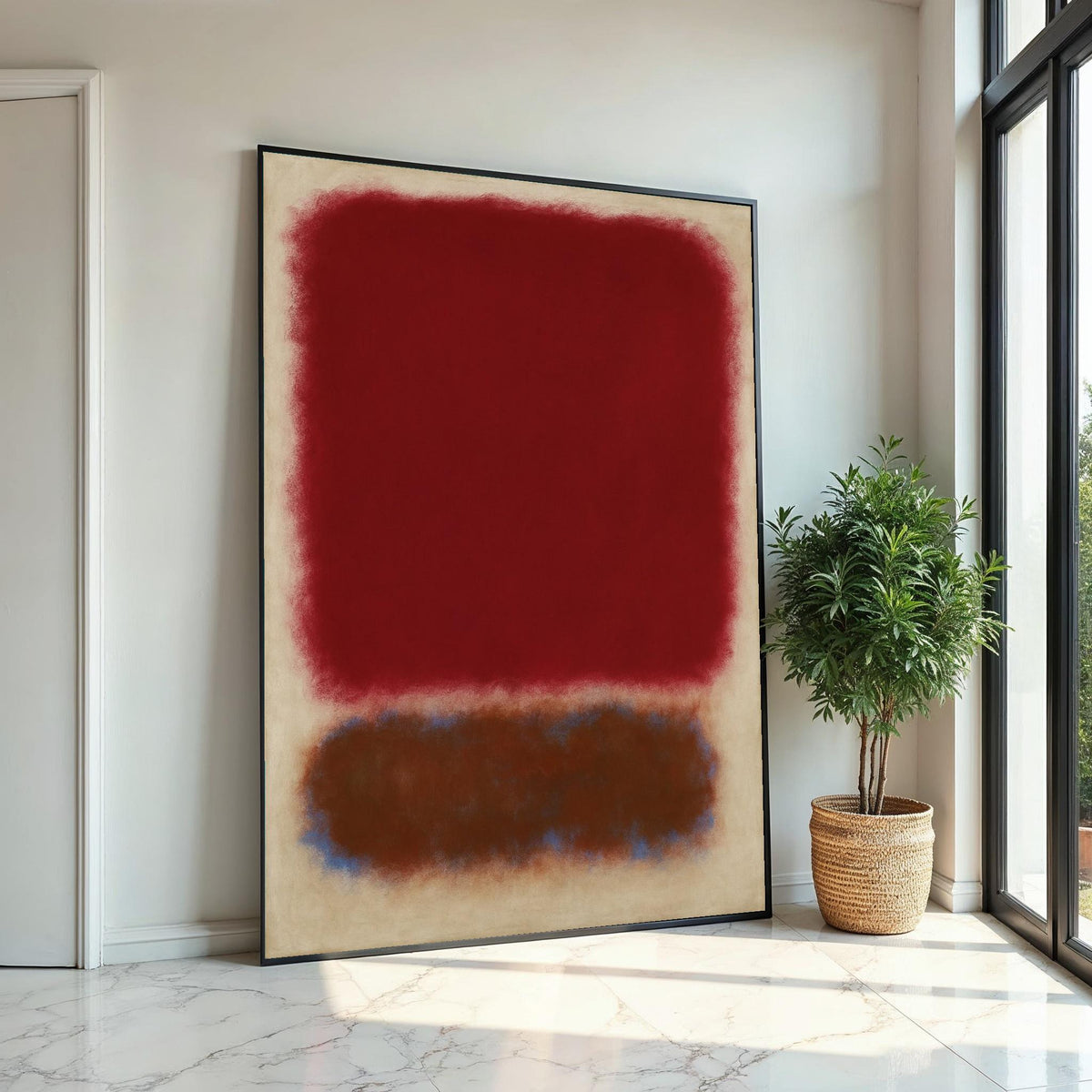 Mark Rothko Canvas, Abstract Wall Art, Mark Rothko Style Print,Affiche Art,Expressionist Canvas Painting,Ready To Hang Decor,Print Art