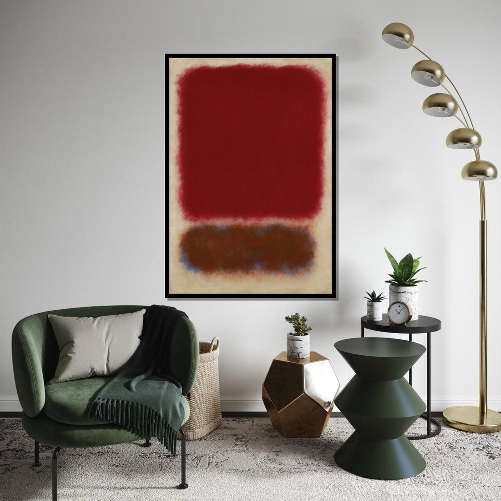 Mark Rothko Canvas, Abstract Wall Art, Mark Rothko Style Print,Affiche Art,Expressionist Canvas Painting,Ready To Hang Decor,Print Art