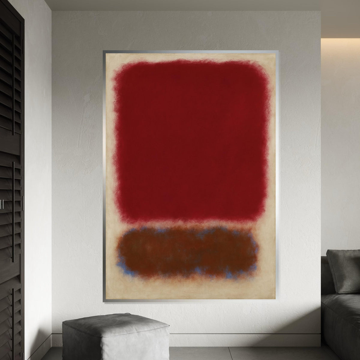Mark Rothko Canvas, Abstract Wall Art, Mark Rothko Style Print,Affiche Art,Expressionist Canvas Painting,Ready To Hang Decor,Print Art