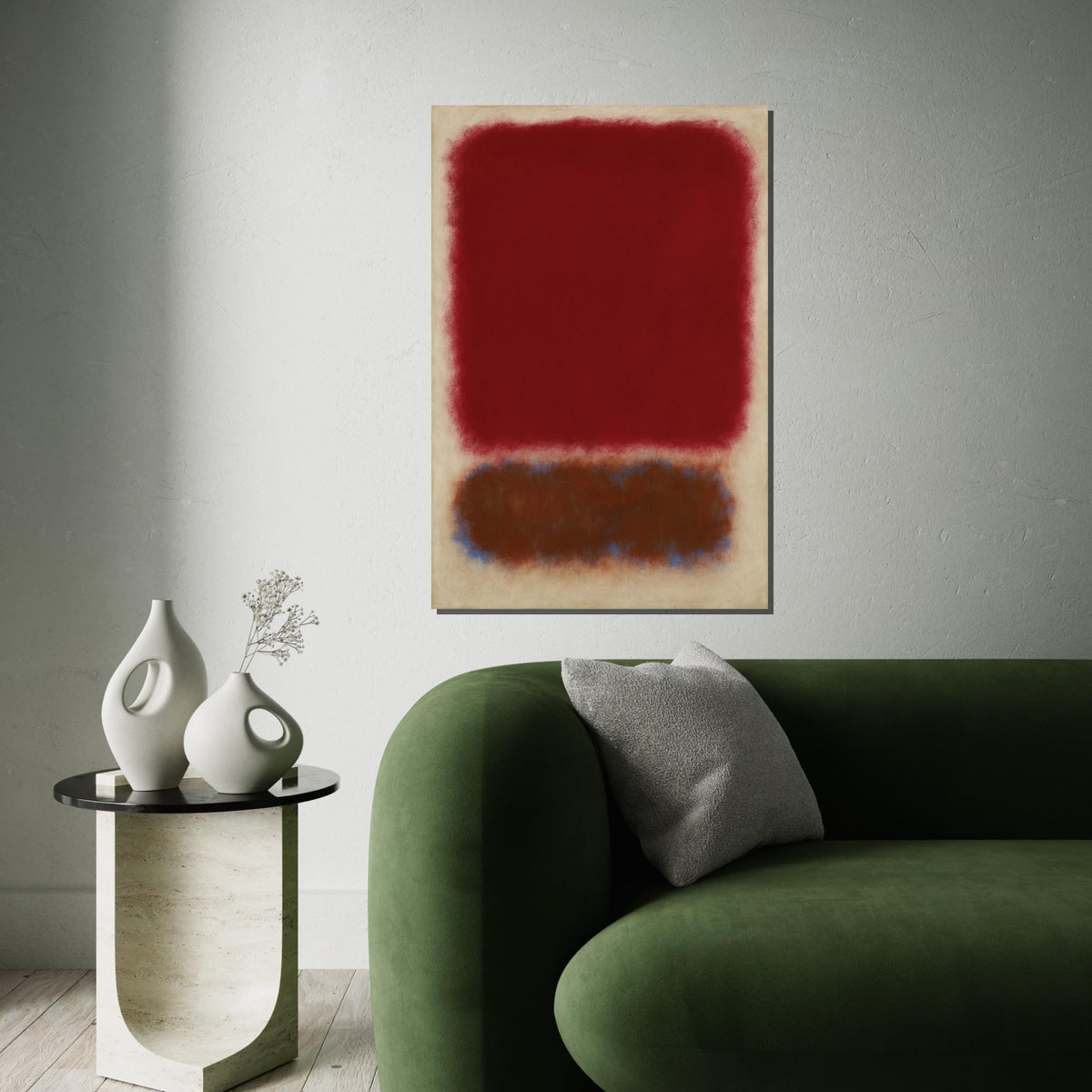 Mark Rothko Canvas, Abstract Wall Art, Mark Rothko Style Print,Affiche Art,Expressionist Canvas Painting,Ready To Hang Decor,Print Art