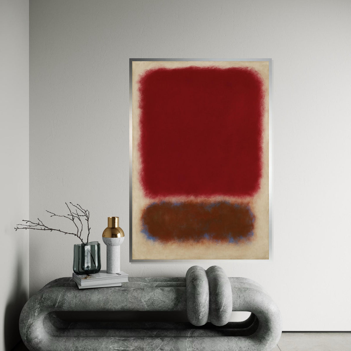 Mark Rothko Canvas, Abstract Wall Art, Mark Rothko Style Print,Affiche Art,Expressionist Canvas Painting,Ready To Hang Decor,Print Art