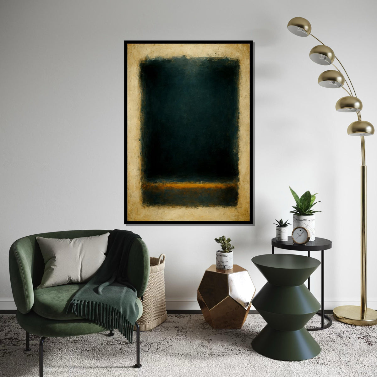 Mark Rothko Canvas, Abstract Wall Art, Mark Rothko Style Print,Affiche Art,Expressionist Canvas Painting,Ready To Hang Decor,Print Art